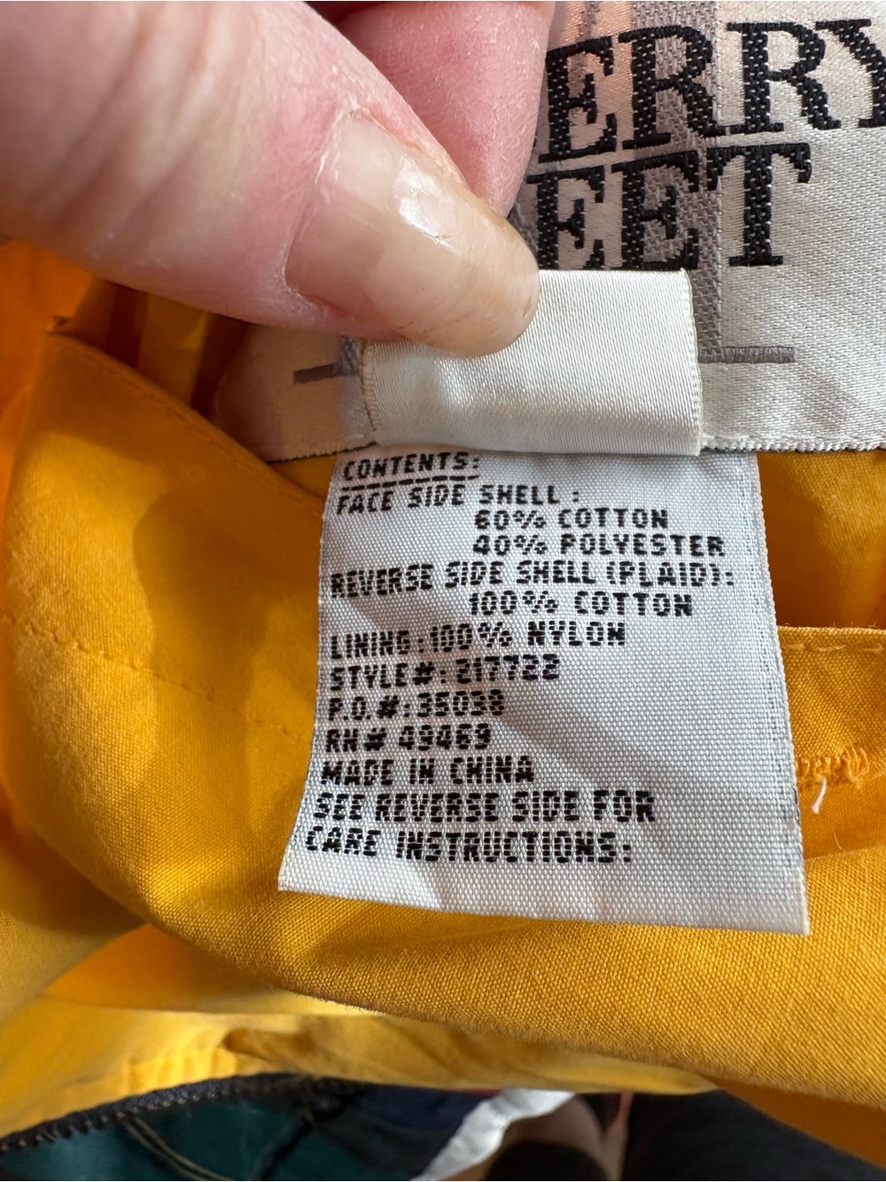 Mulberry Street Vintage Color Block Reversible Bomber Jacket-EUC - Picture 7 of 12